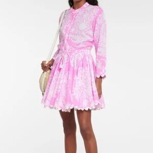 JULIET DUNN 
Floral Cotton Minidress